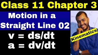 Class 11 chap 3  Motion in a Straight Line 02  Instantaneous Velocity  Kinematics  IIT NEET [upl. by Tteve]