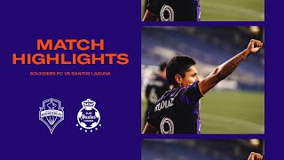 HIGHLIGHTS Seattle Sounders FC vs Santos Laguna  September 14 2021 [upl. by Suivatal]