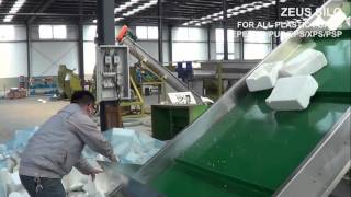 EPS  Polystyrene  Styrofoam Recycling Compactor [upl. by Nanda276]