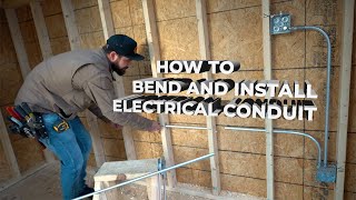 How to bend and install electrical conduit [upl. by Edasalof]