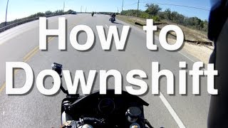 How to Downshift on a Motorcycle [upl. by Goodyear]