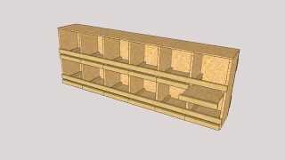 gniazda kurnik regał dla kur [upl. by Yesnel]