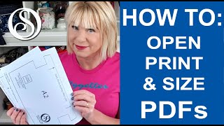 Printing PDFs and how to size and resize [upl. by Assirt758]