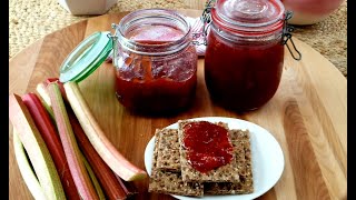 Recette Confiture de Rhubarbe et Fraise Facile [upl. by Kciremed289]