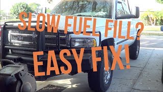 2 Gen Dodge Slow Fuel Fill Fixed SO EASY [upl. by Akehsat]