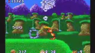 Bubsy  SNES Gameplay [upl. by Adnalahs]