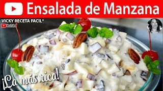 ENSALADA DE MANZANA  VickyRecetaFacil [upl. by Maram]