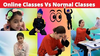 Online Classes Vs Normal Classes  RS 1313 VLOGS  Ramneek Singh 1313 [upl. by Cornelia67]