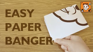 How To Make A Paper Banger Loud amp Easy [upl. by Aiblis]