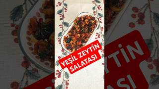 Yeşil Zeytin Salatası Tarifi  Enfes Pratik ve Lezzetli [upl. by Ydnem]