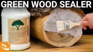 Tree Saver Green Wood Sealer Woodturning Howto [upl. by Nelli334]