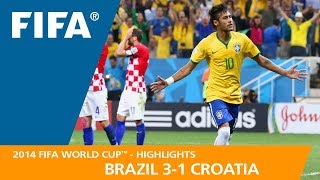 Brazil v Croatia  2014 FIFA World Cup  Match Highlights [upl. by Jinny]