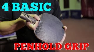 4 BASIC PENHOLD GRIP  MLFM Table Tennis Tutorial [upl. by Yeldarb806]