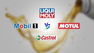 Mobil1 vs Castrol vs Liqui Moly vs Motul [upl. by Nollid]