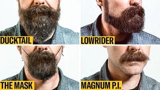 8 Facial Hair Styles on One Face From Full Beard to Clean Shaven  GQ [upl. by Ilse]