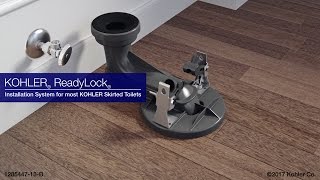 Quick Skirted Toilet Installation KOHLER ReadyLock [upl. by Kella]