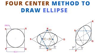 HOW TO DRAW THE ISOMETRIC VIEW OF CIRCLE ELLIPSE IN ISOMETRIC PROJECTION [upl. by Elokcin]