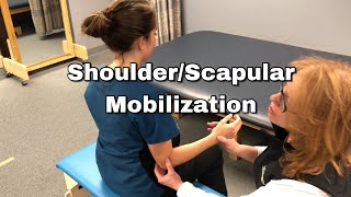 ShoulderScapular Mobilization  Occupational Therapy [upl. by Adnohral320]