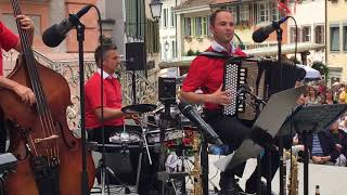 Carlo Brunners Superländlerkapelle  Urs Lötscher  sToggeburg ab  Bischofszeller Rosenwoche2018 [upl. by Kcyrred]