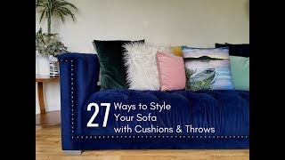 How to Style a Sofa with Cushions amp Throws [upl. by Yessej]