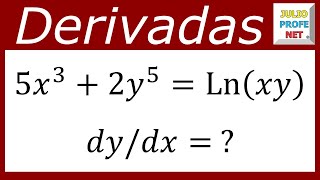 DERIVACIÓN IMPLÍCITA  Ejercicio 4 [upl. by Durwood]