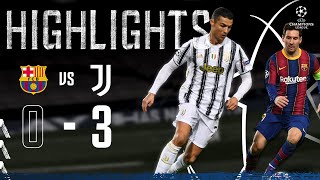 Barcelona 03 Juventus  Ronaldo amp McKennie Seal Top spot in Camp Nou  Champions League Highlights [upl. by Anaila]