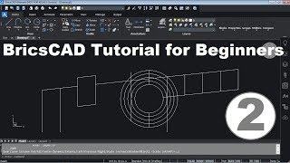 BricsCAD Tutorial for Beginners  2 [upl. by Ahsenor]