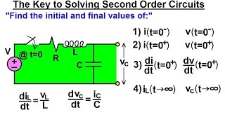 Electrical Engineering Ch 9 2nd Order Circuits 3 of 76 The Key to Solving 2nd Order Circuits [upl. by Gibby635]