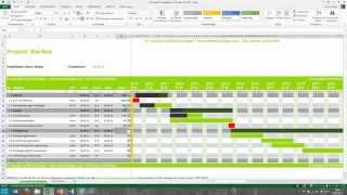 Tutorial für Excel Projektplan Terminplan Zeitplan MeineVolagencom [upl. by Okiron579]