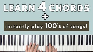 Learn 4 Chords amp Instantly Be Able To Play Hundreds Of Songs [upl. by Keil]