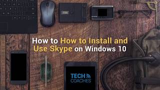 How to Install and Use Skype on Windows 10 [upl. by Anekam894]