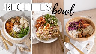 3 recettes de buddha bowl végétariens [upl. by Doner151]