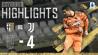 Parma 04 Juventus  Ronaldo Scores another Towering Header  EXTENDED Highlights [upl. by Adnana484]