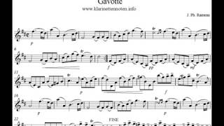 Gavotte Rameau  Play Clarinet [upl. by Enidlarej782]