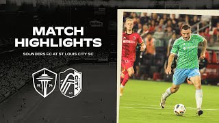 HIGHLIGHTS St Louis CITY SC vs Seattle Sounders FC  May 25 2024 [upl. by Ahsekyt]