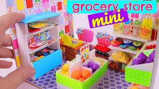 DIY Miniature Grocery Store [upl. by Nirihs]