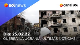 Guerra na Ucrânia Vídeos do conflito últimas notícias análises e mais  UOL News 2502 [upl. by Herrington533]