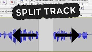 How to split audio in audacity [upl. by Crowe]