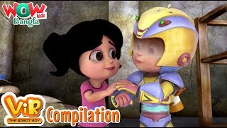 Vir The Robot Boy  Bengali stories for kids  Wow Kidz Bangla  Compilation 01 [upl. by Romola]