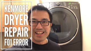 Easy DIY Dryer Repair with F01 Error Kenmore [upl. by Ahsienak]