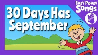 📆 30 Days Has September  learn or teach Days in the months song  the calendar song 📅 [upl. by Eugor]