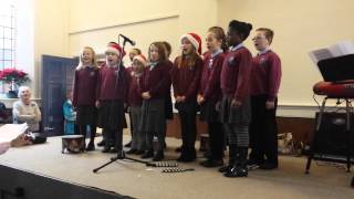 Childrens choir singing Away In A Manger [upl. by Burney]