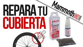 Cómo reparar una cubierta de bicicleta tubeless [upl. by Llehsyt]