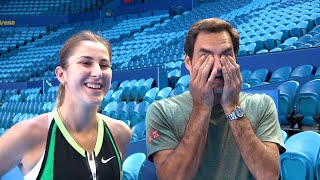 Team Switzerland quick quiz  Mastercard Hopman Cup 2019 [upl. by Tnattirb599]