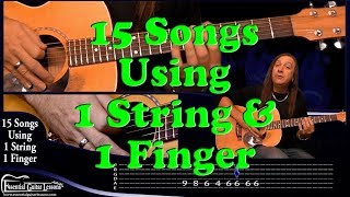 15 1 String Guitar Songs – Beginners Guitar Songs – Easy Songs to Play on Guitar [upl. by Okorih]