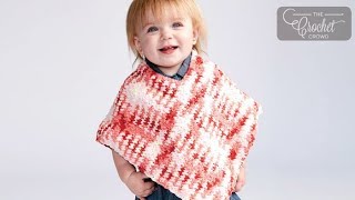 Crochet Baby  Toddler Poncho  BEGINNER  The Crochet Crowd [upl. by April]