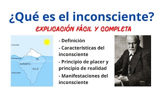 ¿Qué es el inconsciente Explicación y ejemplos [upl. by Wallinga]