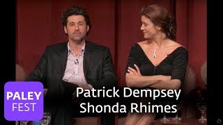 Greys Anatomy  Patrick Dempsey Meeting Shonda Rhimes [upl. by Annekam117]