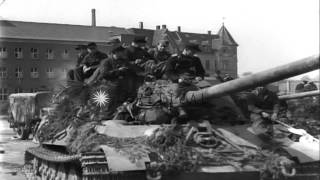 German soldiers of 512th Heavy Tank Destroyer Battalion surrender piling up armsHD Stock Footage [upl. by Earissed]