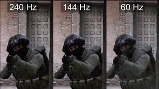 Slow motion 240Hz vs 144Hz vs 60Hz  CSGO [upl. by Anegal]